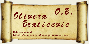 Olivera Bratičević vizit kartica